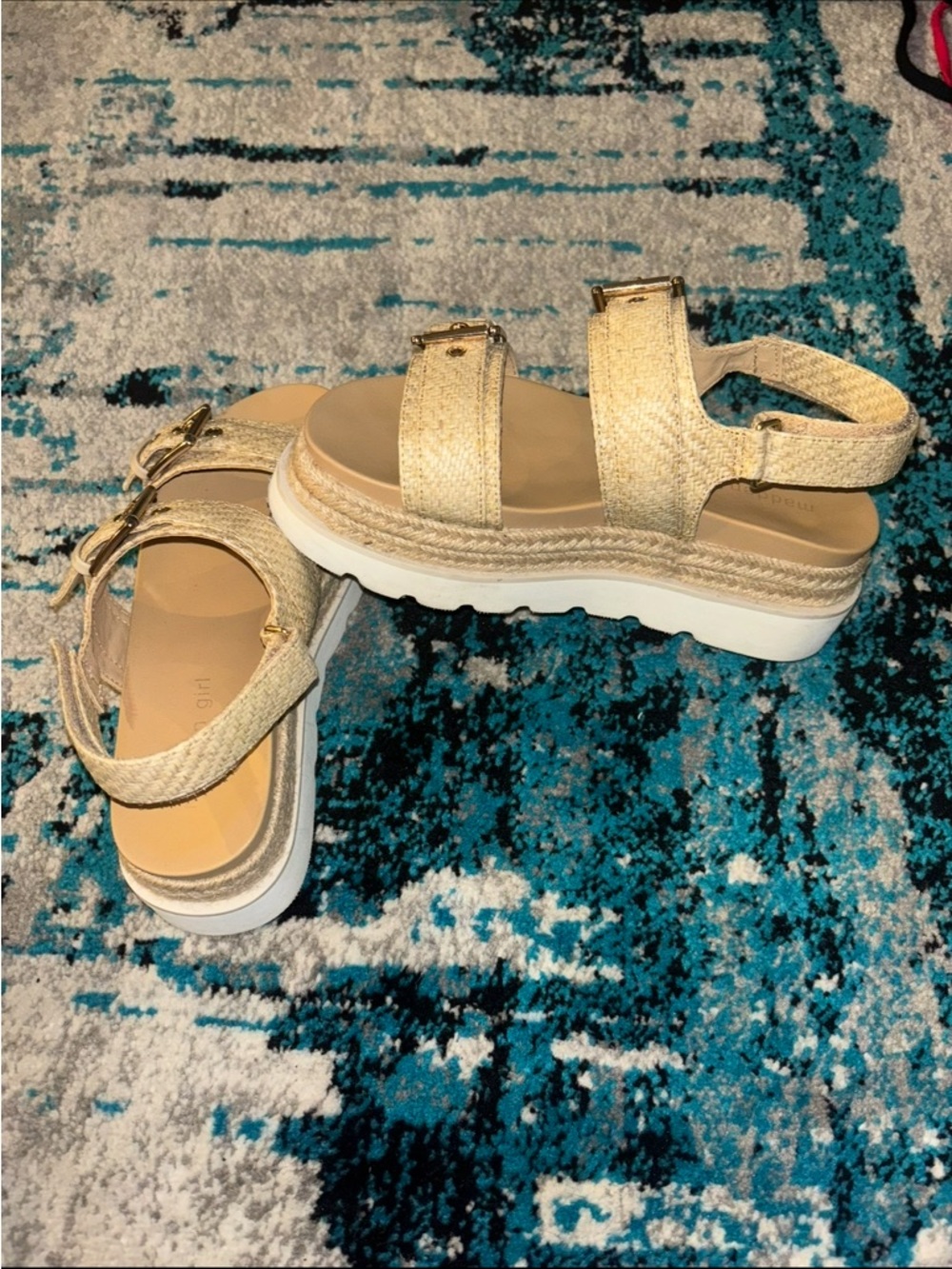 Women’s Beige Platform Espadrille Sandals